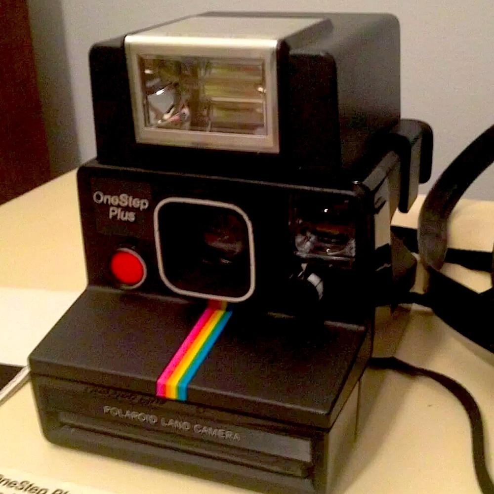 Polaroid SX-70 w/ Kmart receipt from 1980. Great condition WORKING vintage item